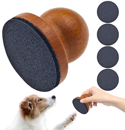 Arvintas Hunde-Nagelfeile mit 4 austauschbaren Schleifpapier, Hunde-Kratzpad für Nägel, stressfreies Nagelfeilen für Hunde, Mini-Nagelkratzbrett für Hunde