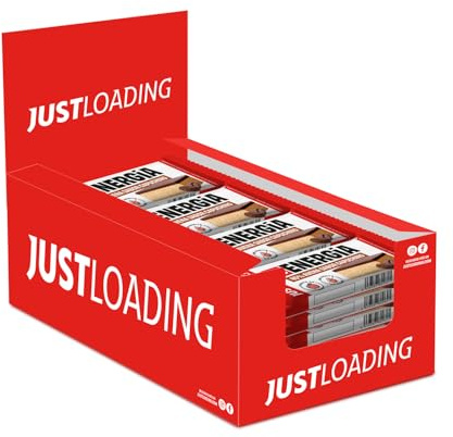 JustLoading Barrita 45% Avena Capuchino&Chocolate | Fibra·Energía | 20x60g | Fuente de fibra, digestión ligera y saciante. Energía estable sin picos de azúcar. Sin conservantes ni aceite de palma.