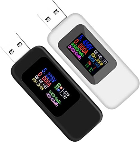 Gadpiparty 2 Stücke Usb Tester Multimeter-digital Strom Voltmeter Mit Bildschirm Praktisch Für