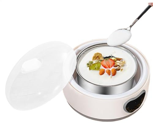 Machine de yaourt automatique, fabricant de yaourts à température réglable | Petite machine de fabricant de yogourt | Supplies de cuisine, accessoires ménagers pour cornichons, fromage à doux