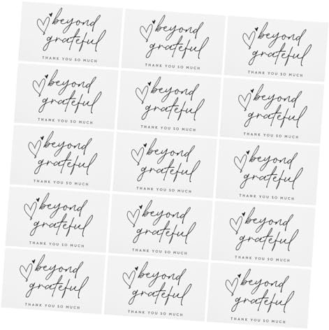 Tofficu 150stücke Dankeskartenpakete Dankeskarte Für Geschenkverpackung Geschäftspapier Stabil Beschriften Für Boutique Einzelhandel Online-shop Restaurant