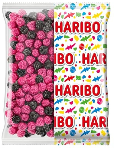 HARIBO - Berries - Bonbons Fruits Rouges - Sans Colorants Artificiels - Sachet Vrac 1 kg