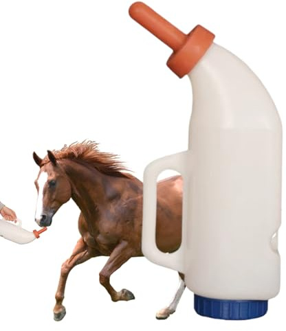GkgWuxf Bouteille de Boisson pour Animaux de Compagnie, mangeoires de Lait de chèvre | Grande capacité pour Les veaux avec échelle, Fournitures de Boisson pour Jeunes Animaux