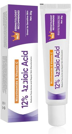 12% Acid Spot Cream - Night Cream Face Moisturiser - Facial Serum Cream for Acne Prone Skin - Dark Spot Remover for Face - Pimple C-ream - Acid 12% Facial C-ream - Reduces Redness, Even Skin Tone
