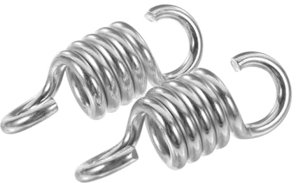 HIAKDOFT 2 Piezas Muelles de para Sillas y Hamacas Galvanizado para Columpios de Porche Instalación Absorción de Accesorios Multifuncionales para Sillas Colgantes y Hamacas