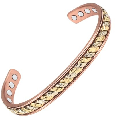 Wollet magnetarmband damen, magnet armband Männer, kupferarmband,mit magneten damen,mit 8 kraftvollen Magneten in Geschenkbox (CPB-1069 * 8)