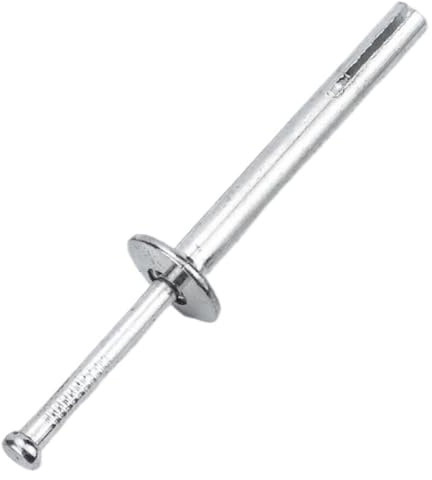 2/5pcs Hammer Drive Anchor M6 M8 Zinc Plated Nial-in Hammer Drive Pin Anchor for Concrete Brick, Block(M6X80mm 2pcs)