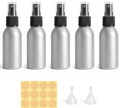 5 Piezas pulverizador agua De 100 Ml para Llenar, Botella atomizador Pequeña para El Cabello, Botella Pulverizadora con Niebla Fina, Botella Pulverizadora De Agua Multiusos para El Hogar, Limpieza