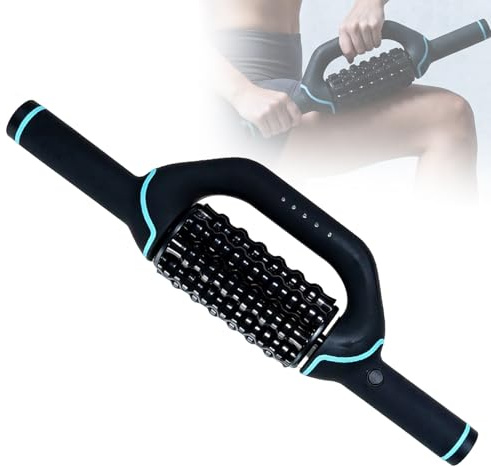 Aparato anticelulítico eléctrico,aparato de masaje manual eléctrico con rodillos de tejidos profundos, ventosa eléctrica anticelulitis, 6 velocidades, reduce celulitis y tensiones, piernas (negro)