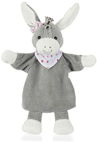 Sterntaler 3602038 Handpuppe Esel Emmi Girl, Ideal für Puppentheater und Rollenspiele, 34 x 25 x 9 cm, Grau