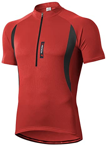 MEETWEE Magliette Ciclismo Uomo, Maglia Ciclismo Maniche Corte/Lunghe Abbigliamento Mountain Bike Maglia