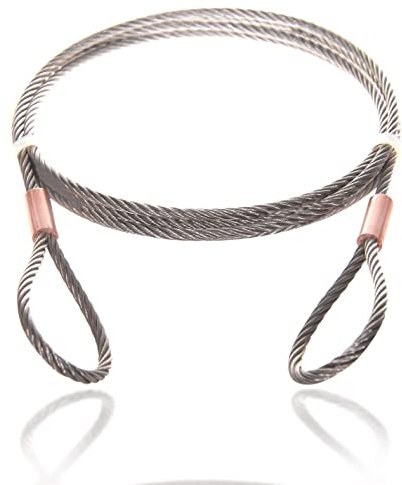 Drahtseile24 Edelstahlseil mit Ösen, Edelstahl Drahtseil mit Schlaufen | V4A AISI 316 | Ø6mm / 400kg Nutzlast | 5m