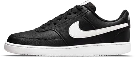 Nike Herren Court Vision Lo Nn Gymnastikschuh, Schwarz Weiß, 43 EU