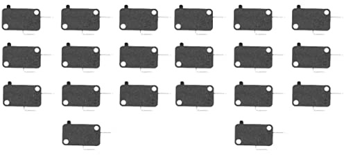 Mobestech 20 Piezas Interruptor De Horno De Microondas Microinterruptor Normalmente Cerrado Pulsador Momentáneo Límite De Cambio Interruptores De Límite Cnc 16a Miniatura Abdominales Aparato
