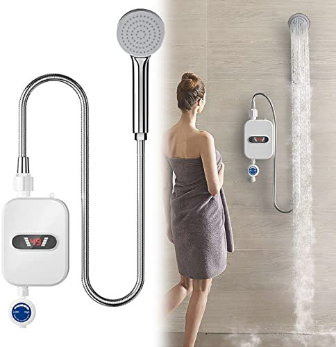 Chauffe-Eau instantané électrique 110V 3500 W, Mini Chauffe-Eau instantané, avec Affichage numérique LED, pour Utilisation dans La Cuisine Ou La Salle De Bain