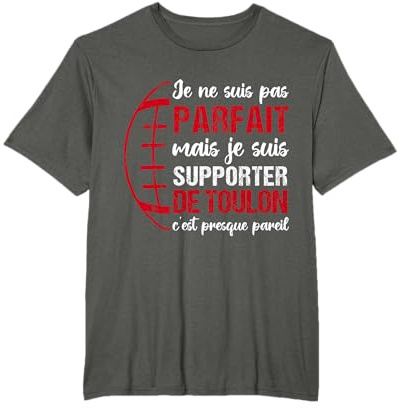 Supporter De Toulon Humour Rugby Cadeau Supporter Toulonnais T-Shirt