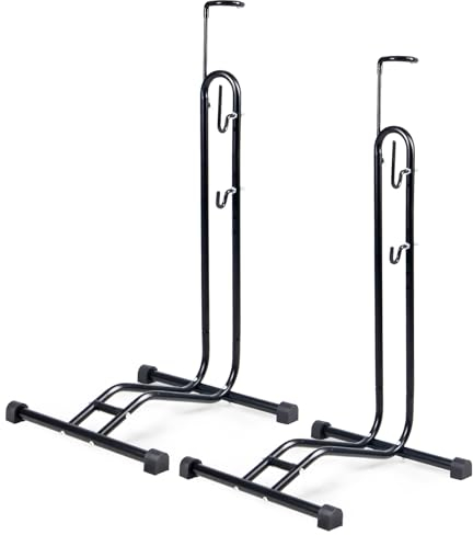 GRELiving 3 in 1 Fahrradständer Fahrradhalter Höhenverstellbaren multifunktionelle Fahrradstand Reparierenständer Abstellständer für 20-28 Zoll MTB und Rennrad (2 Stück)