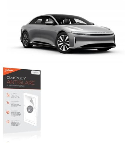 BoxWave Screen Protector Compatible with Lucid Motors 2024 Air Cockpit Display (34 in) - ClearTouch Anti-Glare (2-Pack), Anti-Fingerprint Matte Film Skin
