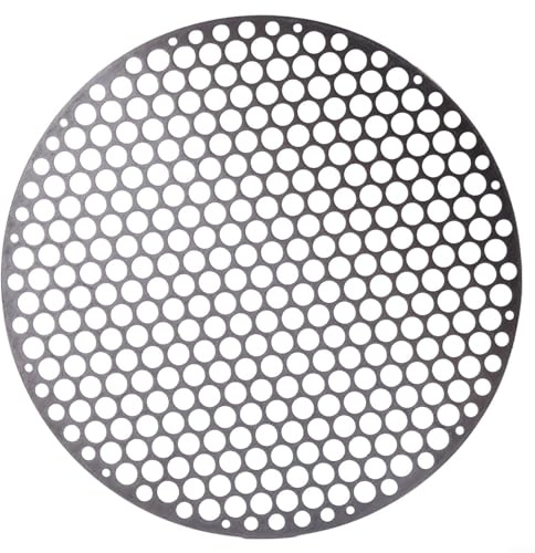Grille de cuisson ronde en acier inoxydable, grille de barbecue ronde en maille grillée pour ustensiles de cuisine de camping en plein air, grille de barbecue ronde (60CM)