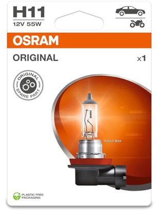 Osram ORIGINAL LINE 12V, H11, halogen headlight lamp, Single Blister (1 lamp)