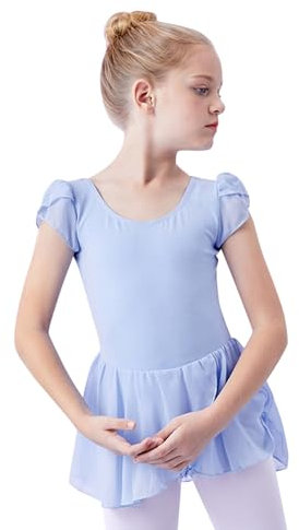 Kleinkind-Ballett-Trikot für Mädchen, Tanz-Trikot mit flatternden Ärmeln, Ballerina-Ballettkleid-Outfit Schwarzer Mädchen 146