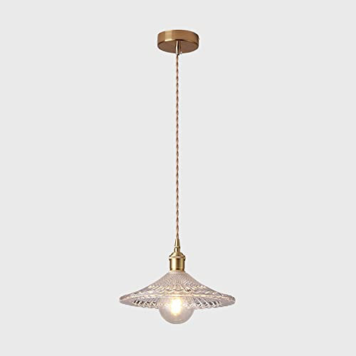 wall clock Light Chandelier Copper Hanging Ceiling Lamp Pattern Glass Light Fixture, Nordic Dome Hanging Dining Room Decor Lighting, Kitchen Bedside Csuspended Lamps wall clock
