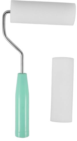 HOMSFOU Bodenrolle Für Vinylböden Zum Selbermalen Diy-farbrolle Praktische Farbrolle Zum Malen Rollenpinsel Mit Griff Geeignet Für Ölfarbe Und Wandfarben Einfache Handhabung Für Kleine Flä