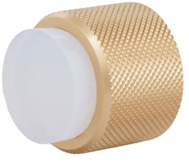 EVI Herrajes | Designer väggdörrstopp – diamant räfflad – 2,8 cm x 2,8 cm – mässing färdig matt – självhäftande och skruvfästning