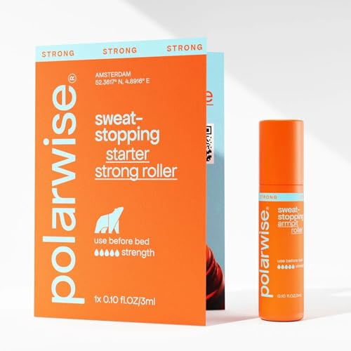 Polarwise Strong Roller Starter Skit, antitranspirante rodillo antitranspirante contra la sudoración intensa, protección eficaz contra el sudor de las axilas – Más que un desodorante – 3 ml