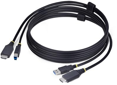 StarTech Cavo KVM HDMI USB 5Gbps 1,8m, 4K 60Hz, USB-A (HU1226-KVM-CABLE) | Cavo combinato per Switch, HDMI 2.0, Trasmissione simultanea video e dati, Plug and play