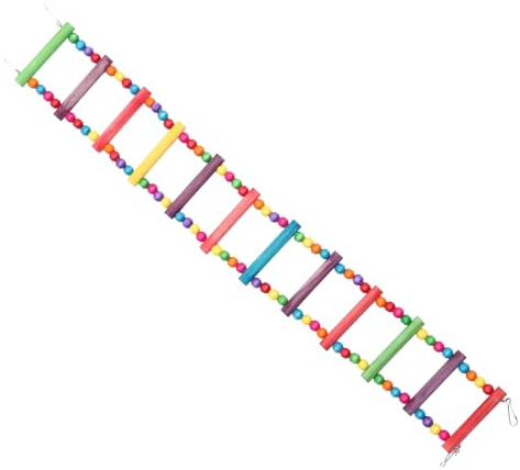 Toyvian Échelle pour Perroquet Échelle Ondulée pour Perruche Jouet Escalade pour Oiseaux pour Cage