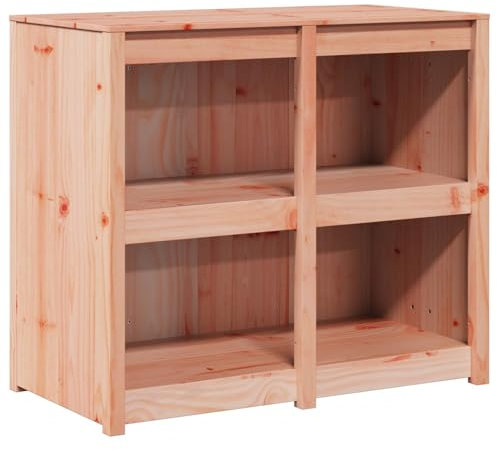 vidaXL Gabinete de Cocina Externo 106X55X92 cm Madera Sólida de Abeto Douglas con Estantes Ajustables para Solución de Almacenamiento y Organización Unidad Contemporánea de Estante de Madera Mediana