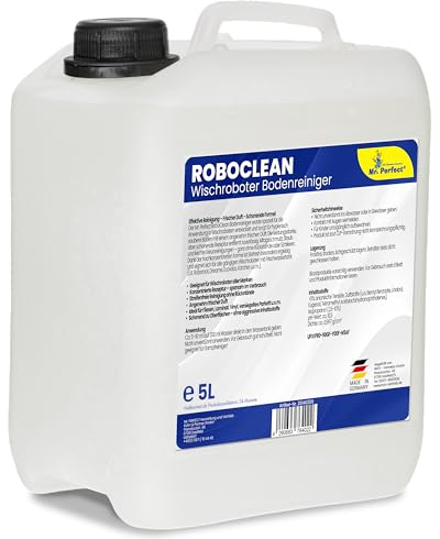 Mr. Perfect Roboclean Wischroboter Bodenreiniger 5L I Hocheffektives Reinigungsmittel für Wischroboter I Universelles Putzmittel für Wischroboter zur Reinigung Fliesen, Laminat & versiegeltem Parkett