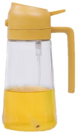2 en 1 botella de pulverizador de aceite: bomba de aceite de cocción, dispensador de vertido de oliva | de aceite de control de condimentos de cocina, solución de distribución de líquido reuti