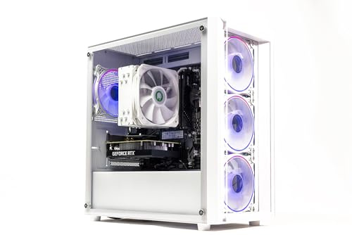 GTR Gaming PC | Ryzen 7 5700X | RTX 5060 8GB | 16GB DDR4 3600MHz RAM | 1TB NVMe SSD | 600W 80+ Bronze PSU | Windows 11 | ARGB White Case | WiFi & Bluetooth