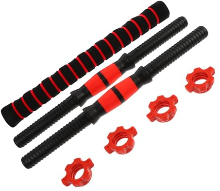 ANDRESLAD Set Manubri Barra in Acciaio 40 CM Accessori per Manubri Professionali per Fitness Domestico Attrezzatura Sollevamento Pesi Impugnatura Antiscivolo per Allenamento a Casa