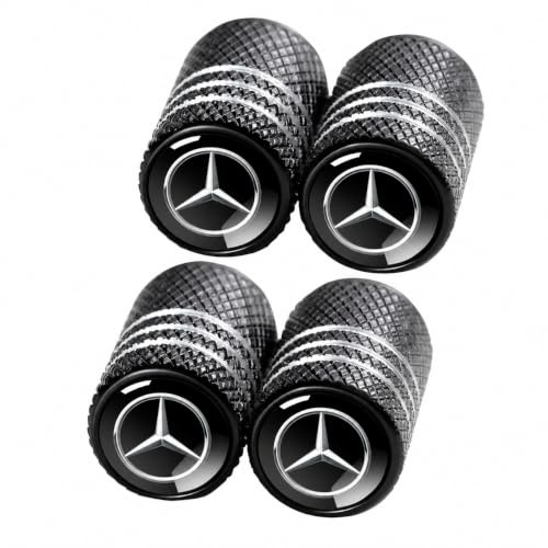 Reifen Ventilkappen für Mercedes Benz CESM CLK GLK GL AB GLS GLE AMG Series,Ventilkappen mit Dichtung für stabilen Reifendruck