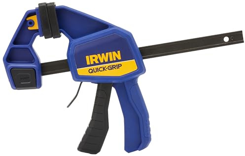 Irwin 1964720 Quick-Change Einhand-Zwinge 150 mm 2 Stück, Haltekraft 135 kg, Spreizfunktion, T5062QCEL7