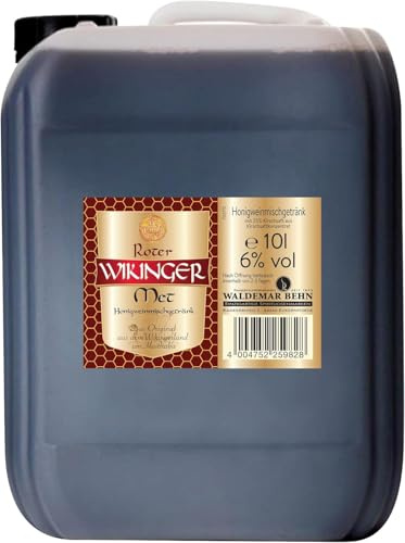 Wikinger Met, Roter Met Honigwein mit Kirschsaft, 10 L Kanister, 6% vol.