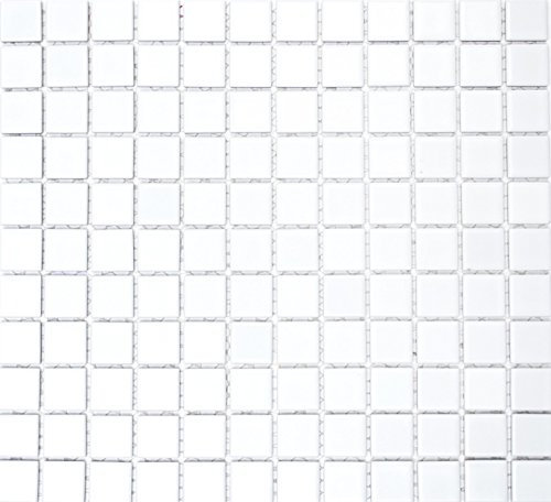 Piastrella a mosaico in ceramica bianca lucida per pareti, bagno, WC, doccia, cucina, specchio piastrellato, rivestimento per vasca da bagno, mosaico