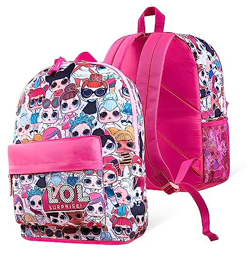 L.O.L. Surprise! Backpack for Kids, Travel Sports or School Bag - Girls Gifts (Pink)