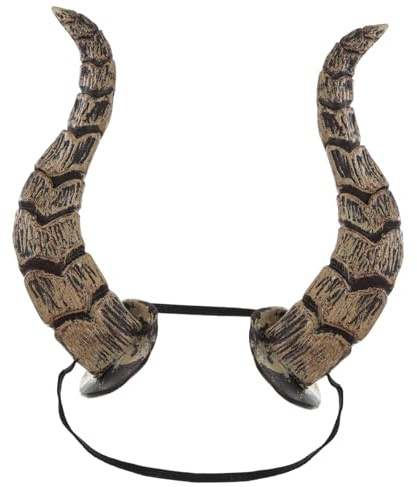 Tomaibaby Stirnband Aus Horn Halloween-kostümhörner Dämonen-Schaf-hörner-Stirnband Halloween Deko Horn-Stirnband Für Tanzparty Haarband Hornreifen Ziege Horn Kind Schal