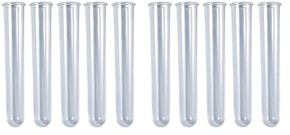 Yalulu 3 Stück Blumenvase Silikon Epoxidharz Formen, DIY Vasen Harzformen, Blumen Topf Silikonform DIY Harz Formen Gießform Für DIY Fertigkeit Schmuckherstellung (10 x Transparent Prüfrohr)