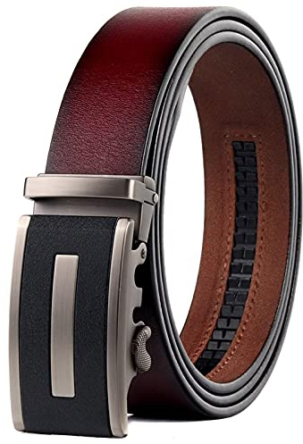 FJZFXKZL Gürtel Luxus Leder Männer Retro-Gürtel für Mode Jeans Hosen-Taillengurt Automatische Geschäfts-Gürtel von Herren Größe Angepasst