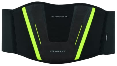 BLACKWILD Nierengurt Motorrad| Crossroad Nierengurt Motorrad Herren und Damen | Effektive Stabilisierung Nierenwärmer Lendenwirbelstütze| Rückenstützgürtel (Gelb, M)