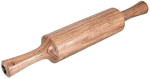 S S Store Indian Wooden Handicrafted Wooden Rolling Pin Roller Thick,Wood,Roti Belan, Chapati Make