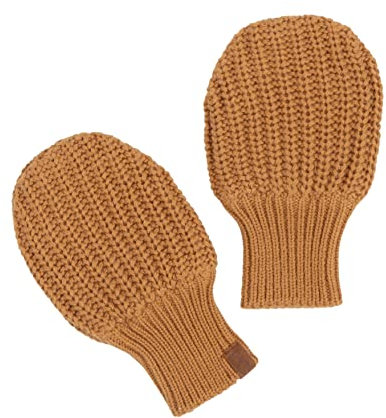 Baby's Only - Fäustlinge teddyfutter Soul - Baby handschuhe - 100% Bio-Baumwolle - Caramel - 6-12 Monate