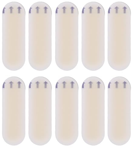 10 Stück Blasenpflaster, Gel Blasenpads, Anti Blasen Design, Zusätzlicher Komfort und Halt, Gel Blasenpads für Fußbekleidung (20 X 60 mm)