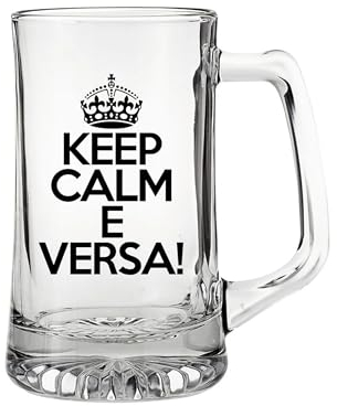 le herisson Boccale da birra keep calm e versa idea regalo divertente