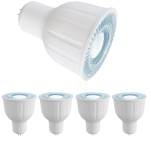 ezmyma ampoule led gu5.3 Blanc Froid 6000K 12W,GU5.3 12V Lampe Led 1150LM Equivalent 110W Lampe Halogène Non Dimmable 4 Unité